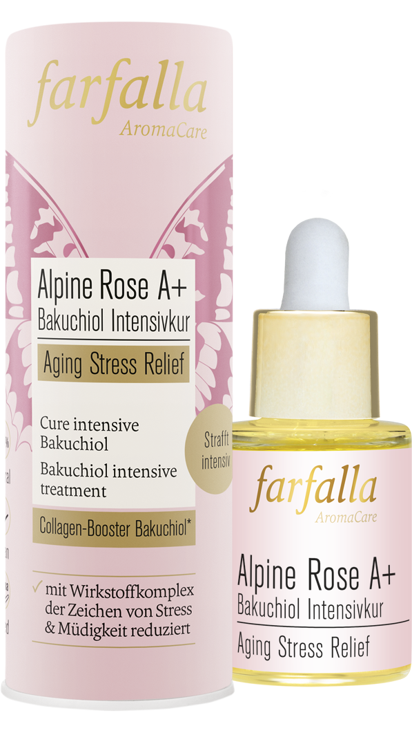 Alpine Rose A+ Bakuchiol Intensivkur, Aging Stress Relief