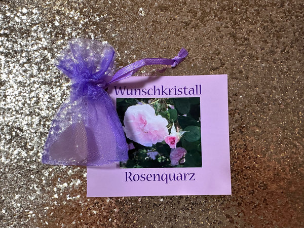 Wunschkristall Rosenquarz
